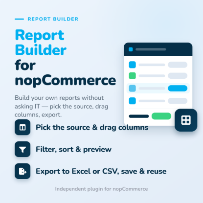 Imagen de Constructor de reportes para nopCommerce