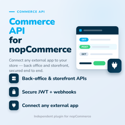 Imagen de Commerce API for nopCommerce