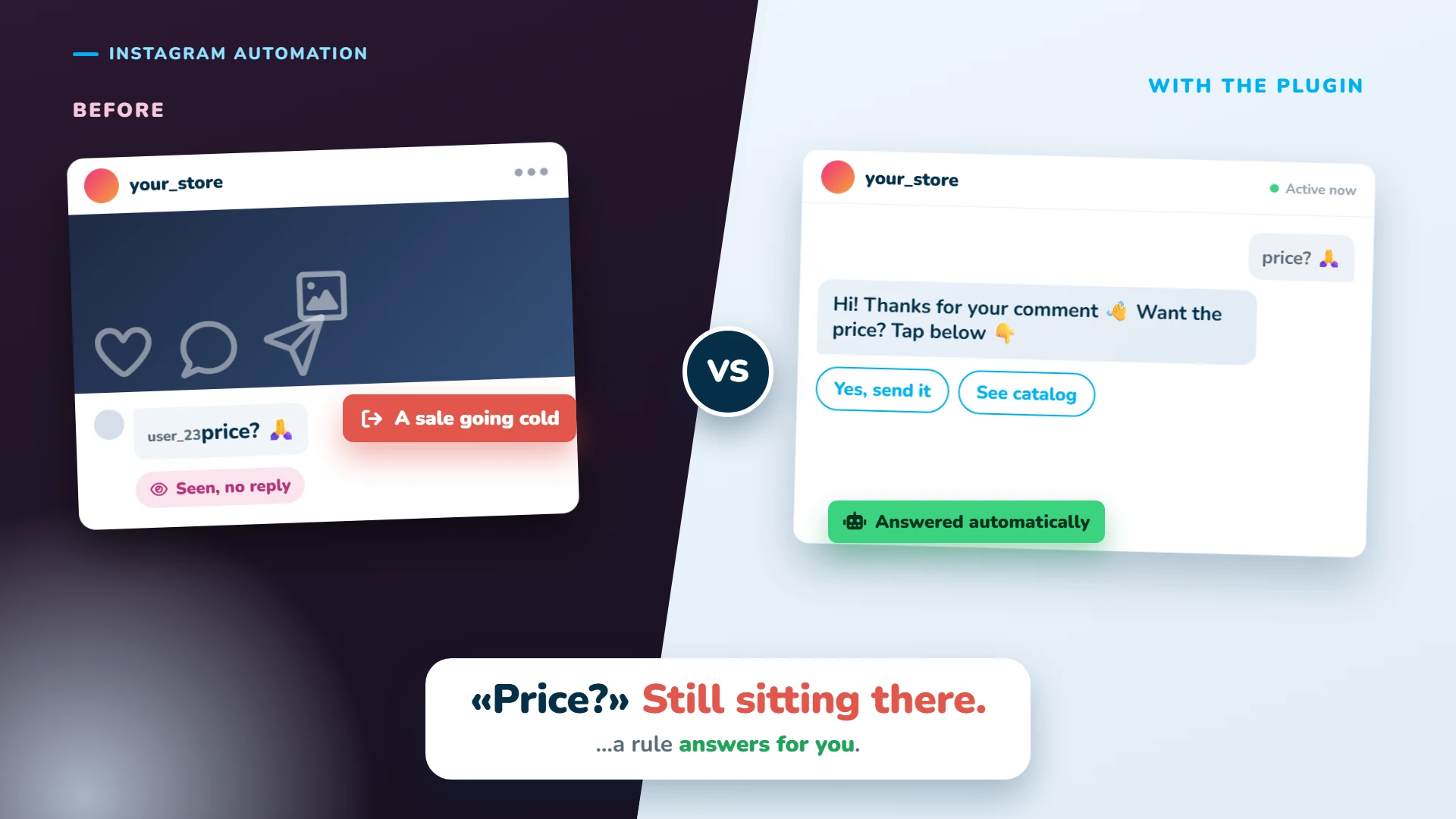 'Price?' still sitting there unanswered: now a rule answers for you.