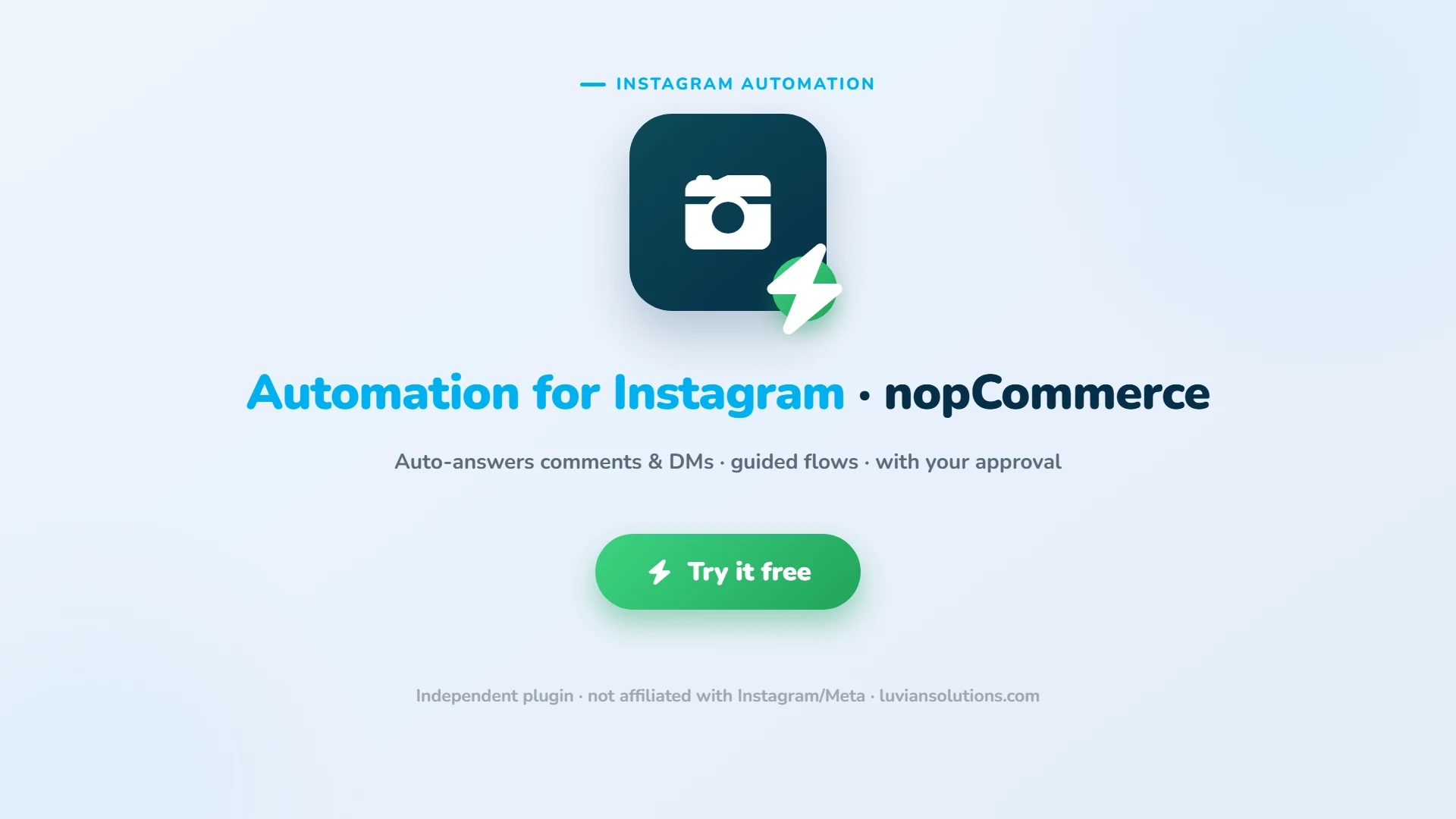 Automation for Instagram for nopCommerce. Try it free.