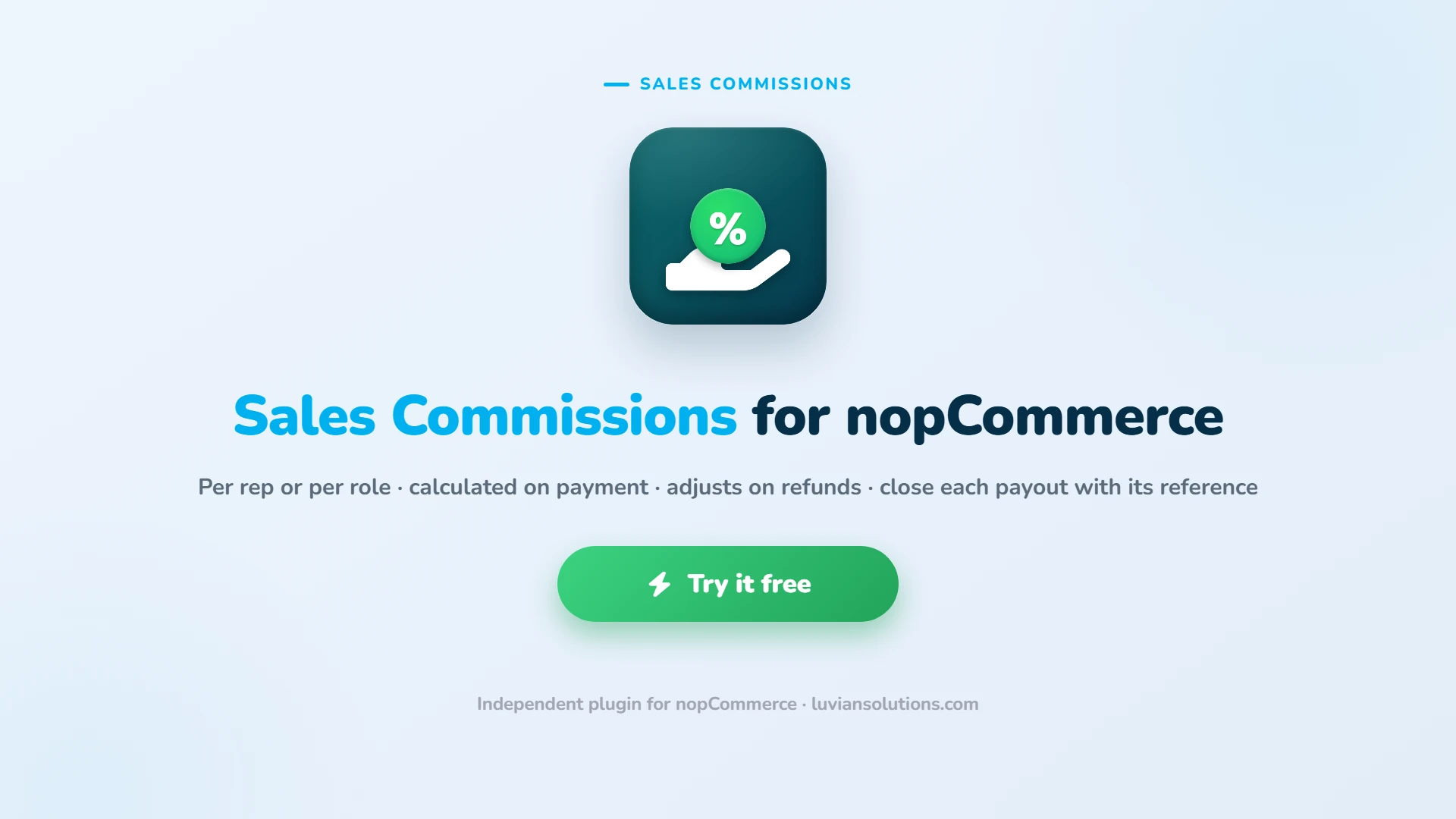 Sales Commissions for nopCommerce. Try it free.