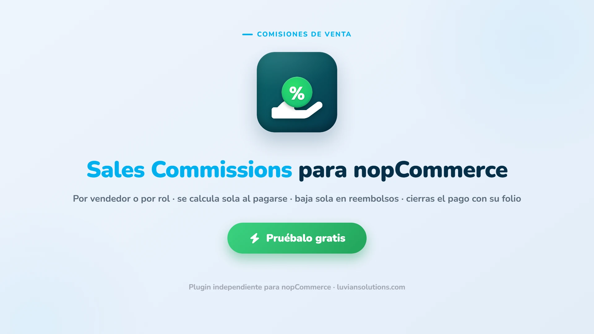 Sales Commissions para nopCommerce. Pruébalo gratis.