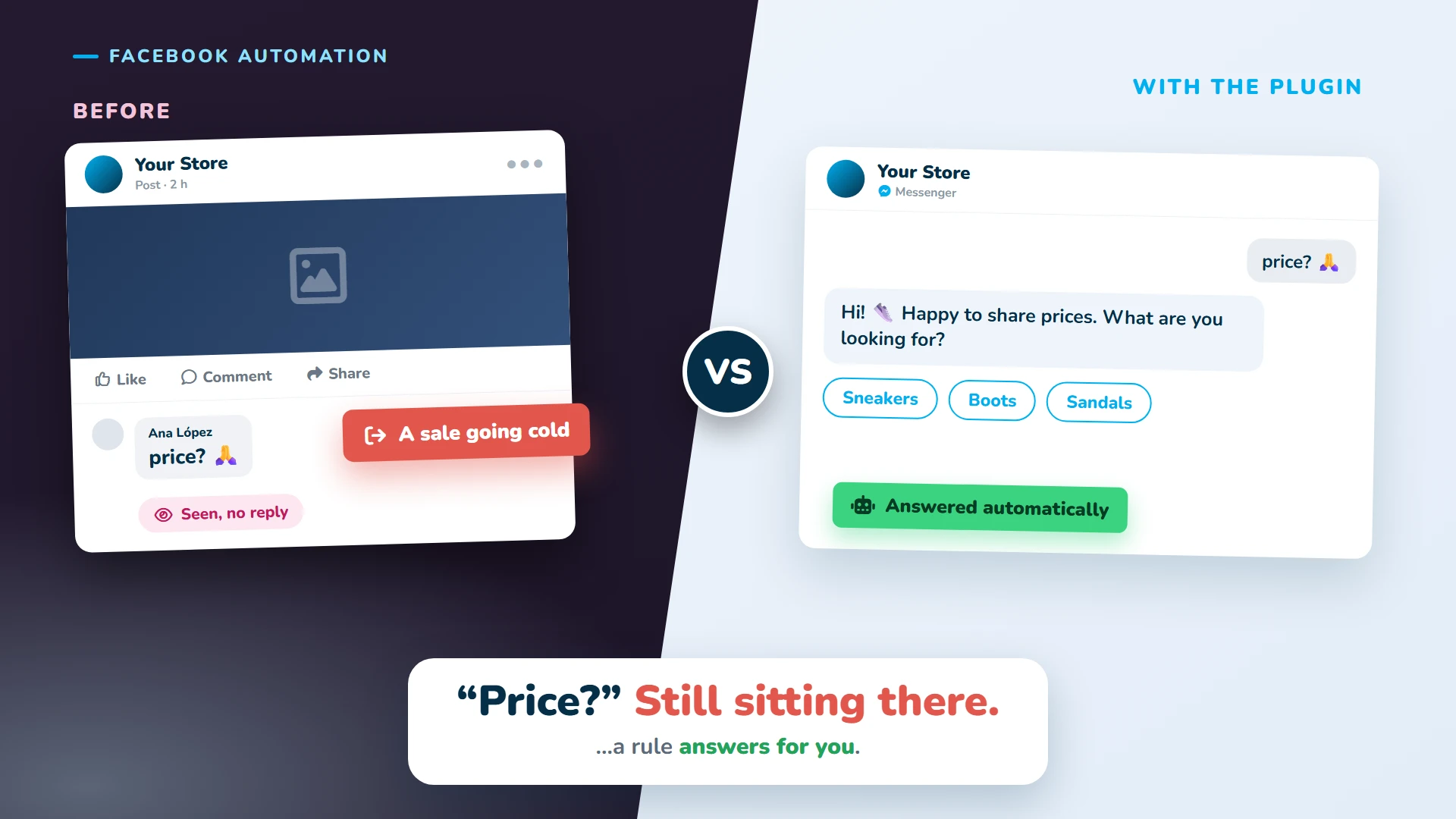 'Price?' still sitting there unanswered: now a rule answers for you.
