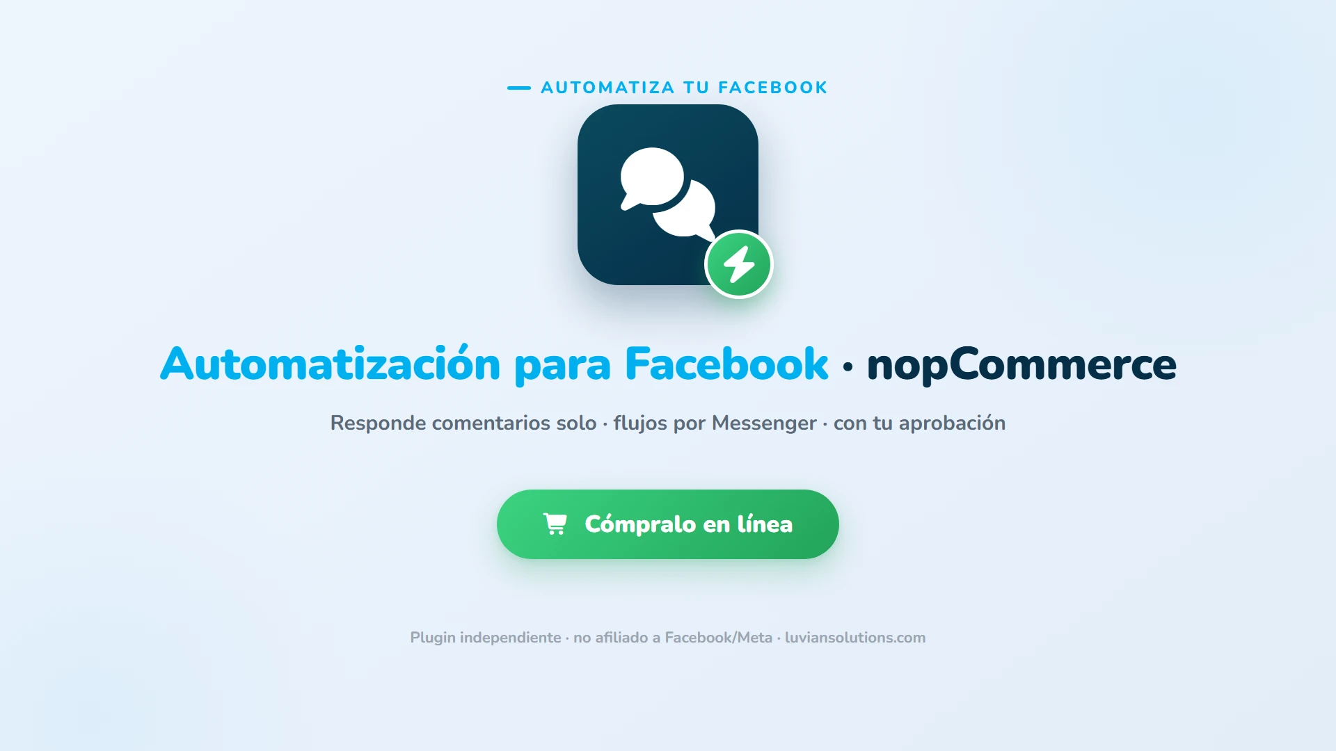Automatización para Facebook para nopCommerce. Cómpralo en línea.